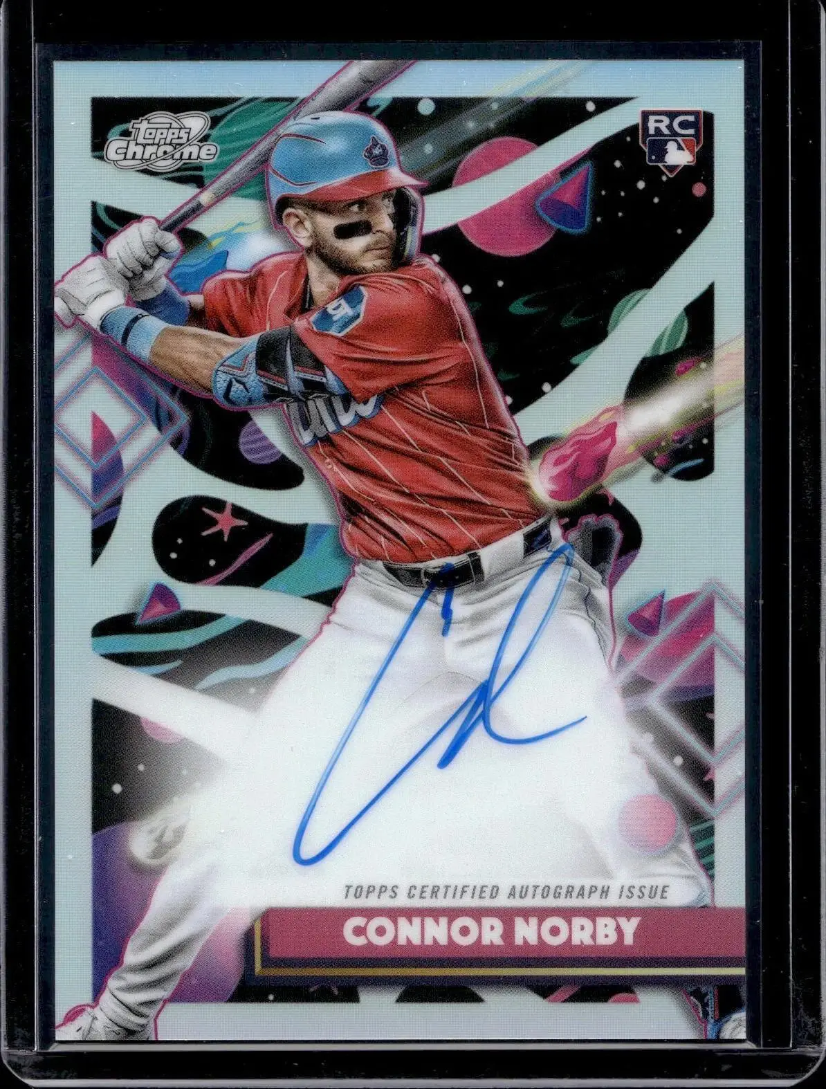 Connor Norby 2025 Topps Chrome Cosmic Auto Miami Marlins CCA-CN