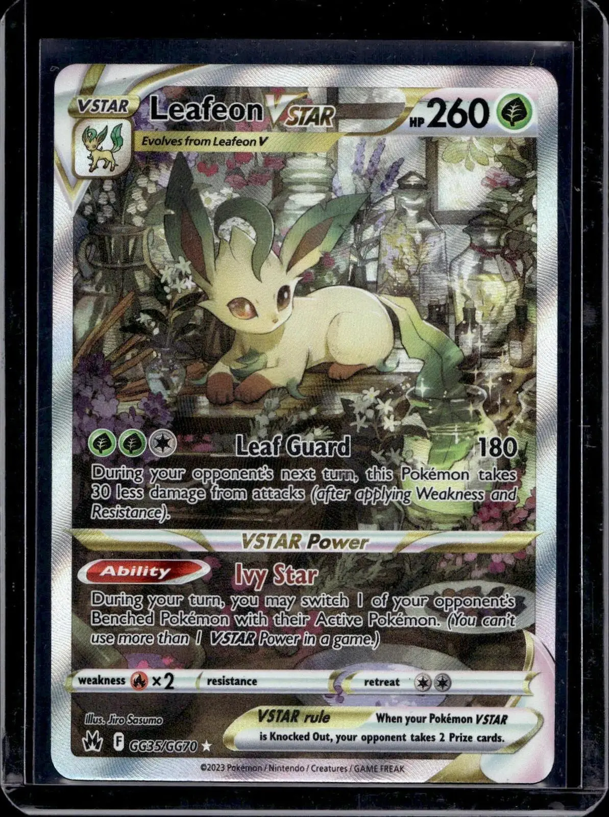 Leafeon VSTAR Pokemon Crown Zenith: Galarian Gallery GG35/GG70