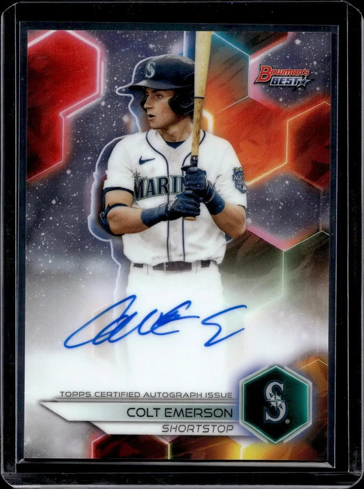Colt Emerson 2023 Bowman's Best Best of 2023 Auto Seattle Mariners B23-CE