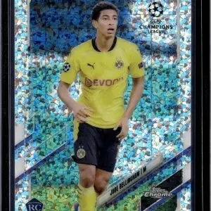 Jude Bellingham 2020-21 Topps Chrome UEFA Mini-Diamond RC Borussia Dortmund 68