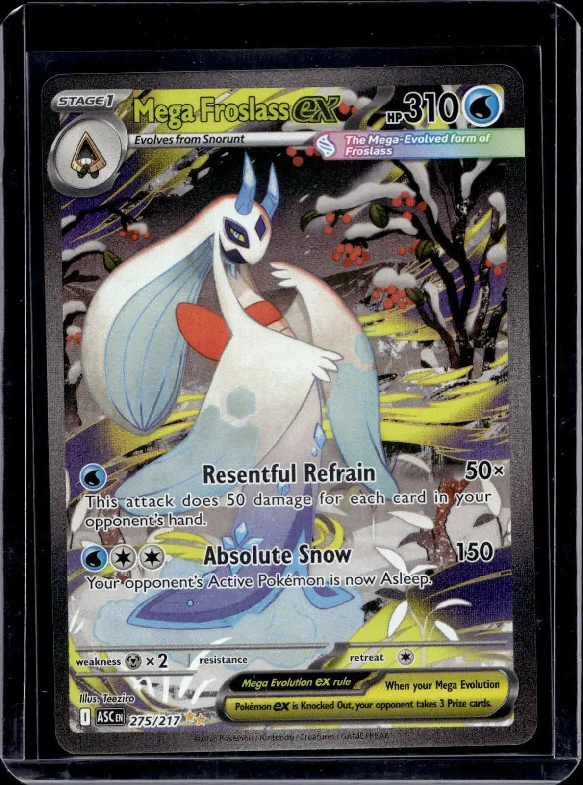 Mega Froslass ex Pokemon ME: Ascended Heroes 275/217