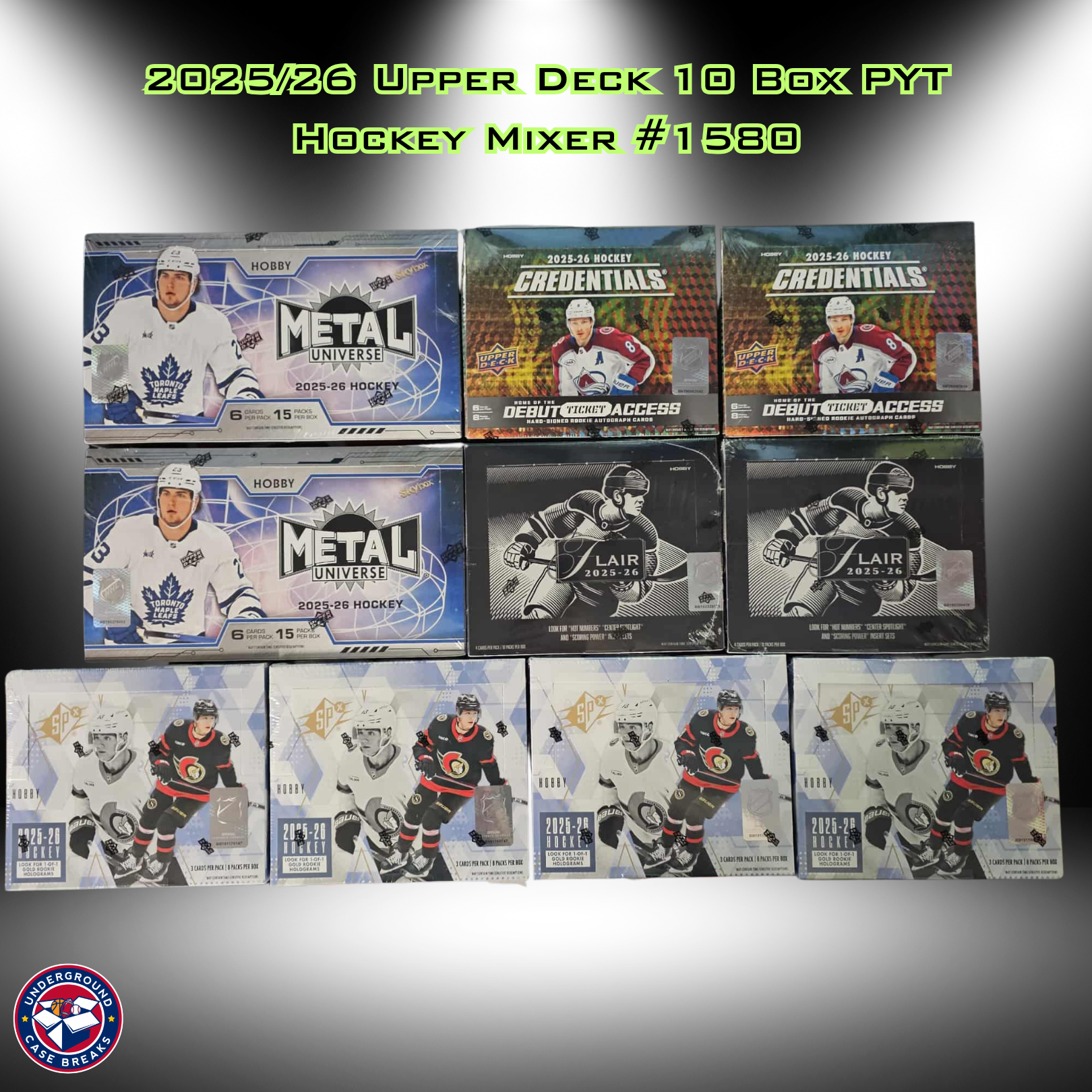 2025-26 Upper Deck 10 Box PYT Hockey Mixer #1580 - LIVE @ 12:30 PM CST 5/13