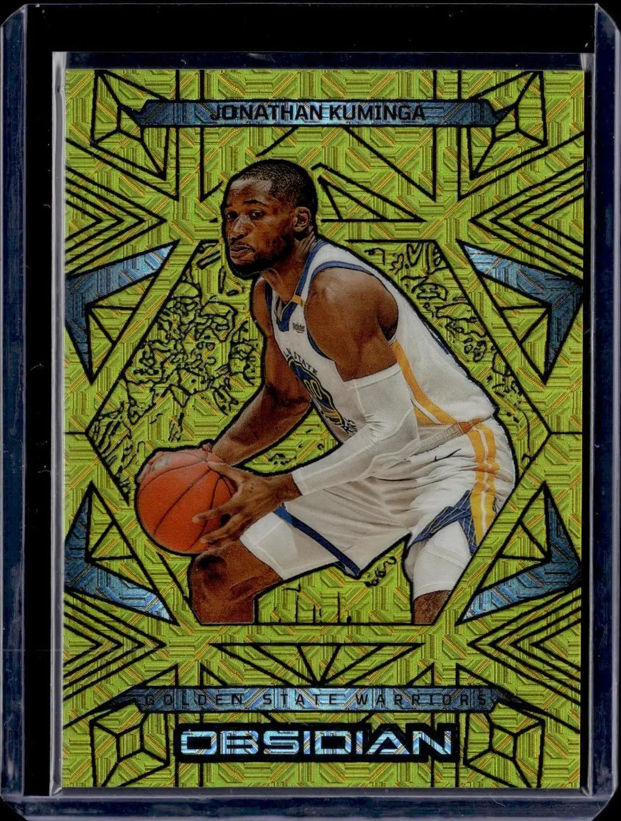 Jonathan Kuminga 2024-25 Panini Obsidian Gold Mojo /10 Golden State Warriors 119