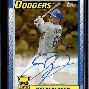 Joc Pederson 2015 Topps Archives 1990 Gold Auto /50 Los Angeles Dodgers 90AS-JP