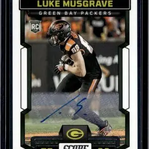 Luke Musgrave 2023 Score Auto Green Bay Packers 340