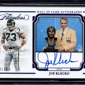 Joe Klecko 2023 Panini Flawless Hall of Fame Sapphire Auto /10 New York Jets