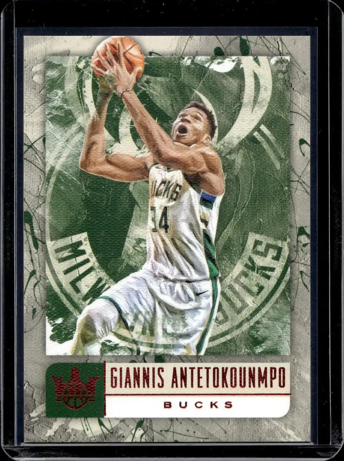Giannis Antetokounmpo 2018-19 Panini Court Kings Ruby /99 Milwaukee Bucks 34