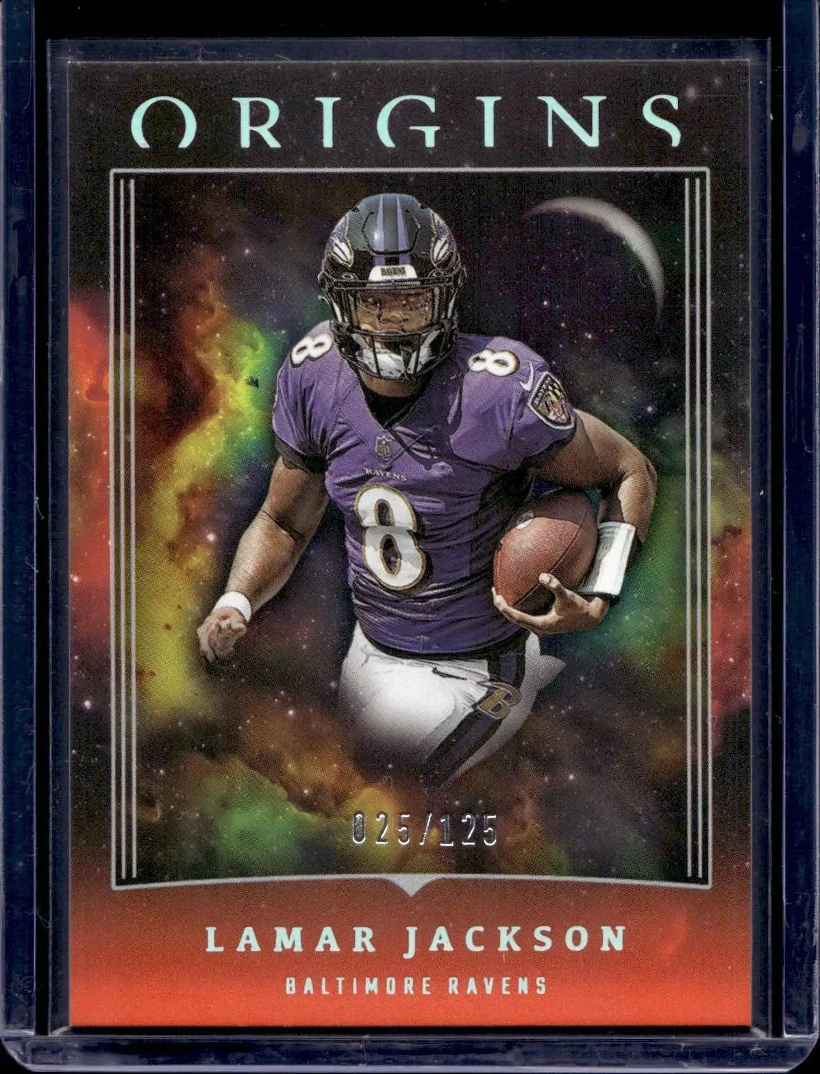 Lamar Jackson 2023 Panini Origins Orange /125 Baltimore Ravens 8