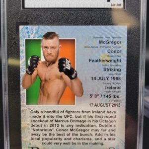 Conor McGregor 2013 Topps UFC Bloodlines Rookie RC Featherweight BL-CM SGC 9