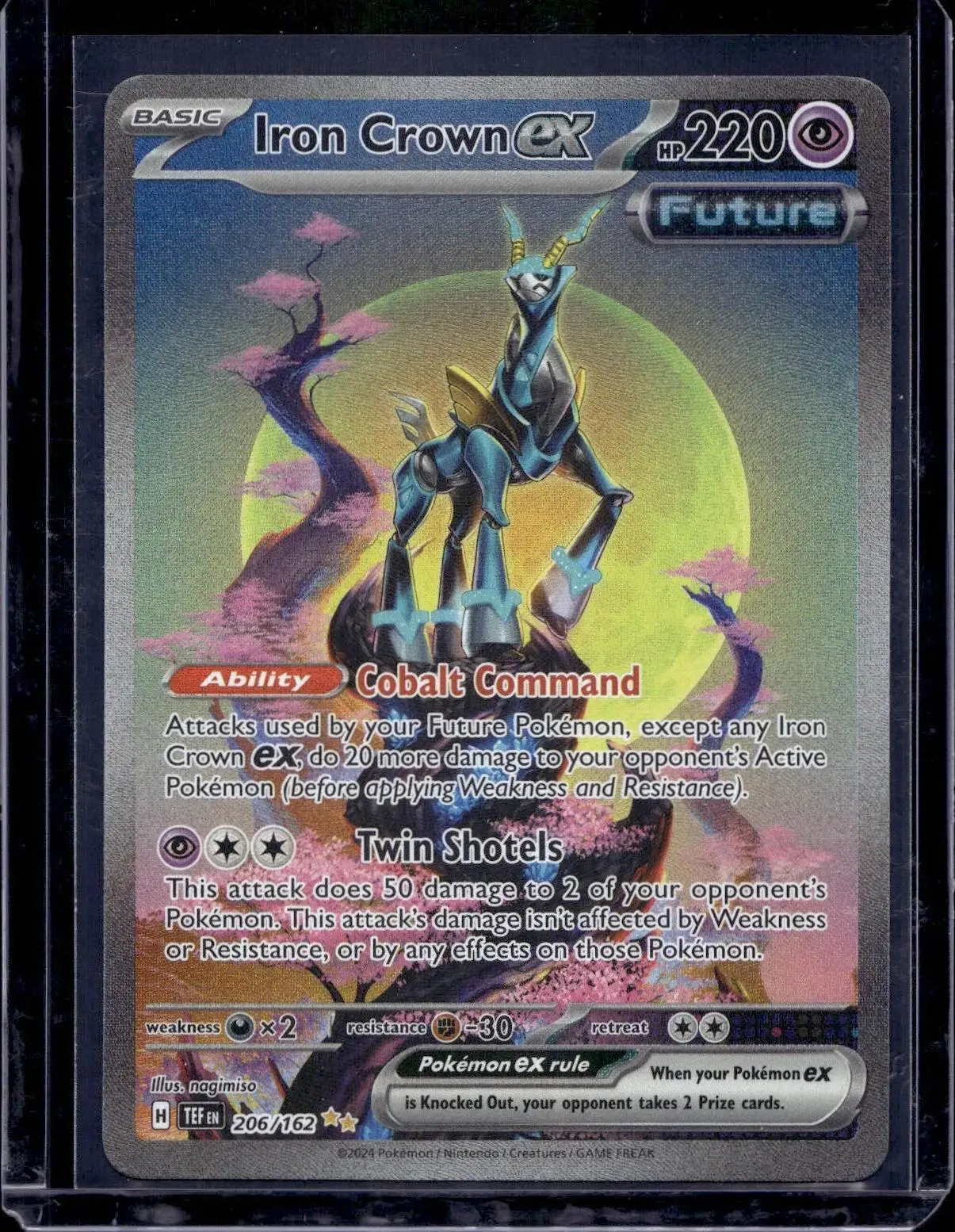 Iron Crown ex Pokemon SV05: Temporal Forces 206/162