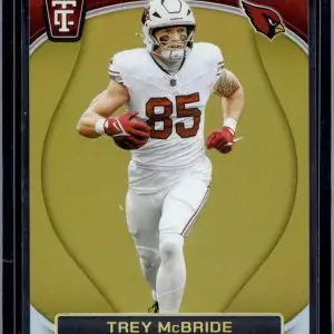 Trey McBride 2024 Panini Totally Certified Gold /10 Arizona Cardinals 3