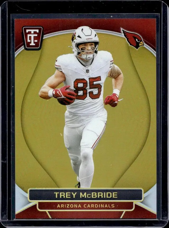 Trey McBride 2024 Panini Totally Certified Gold /10 Arizona Cardinals 3