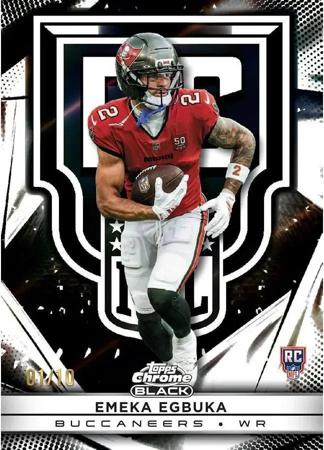 2025 Topps Chrome Black Football Hobby Box - Image 9