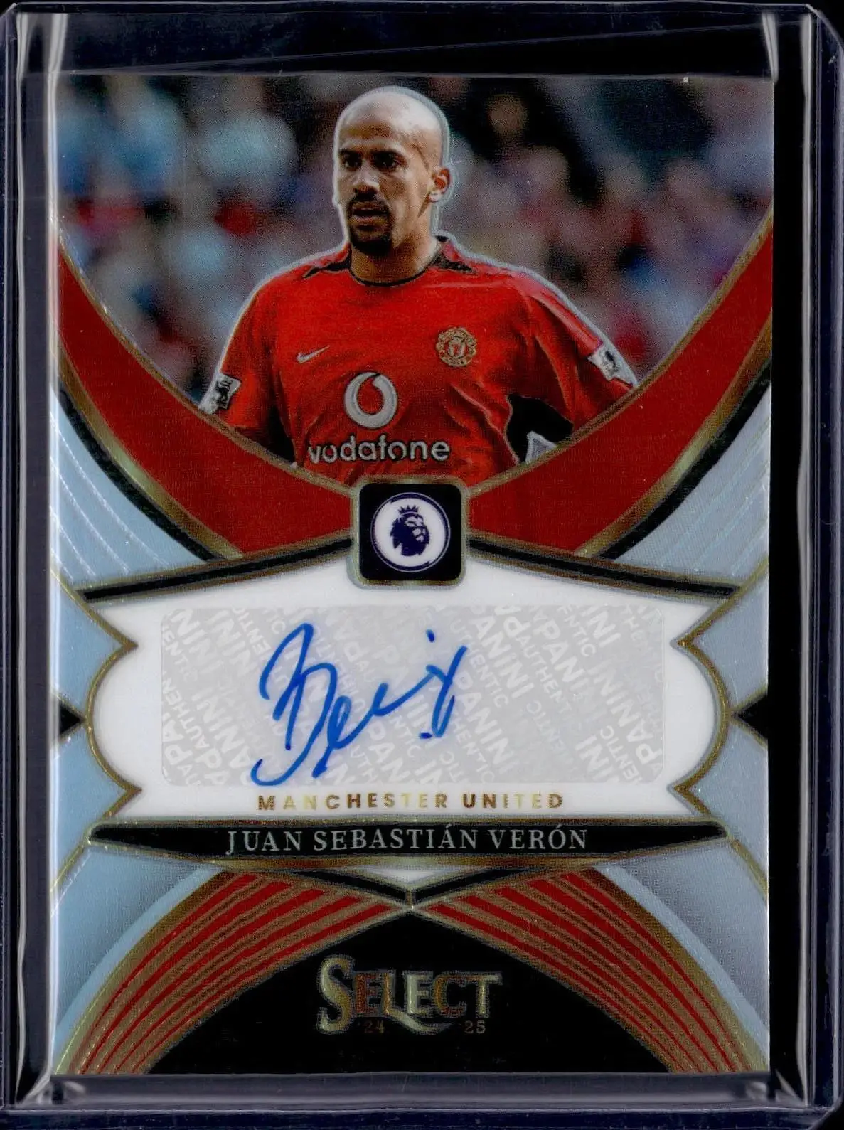 Juan Sebastian Veron 2024-25 Panini Select Auto Manchester United SS-JSV