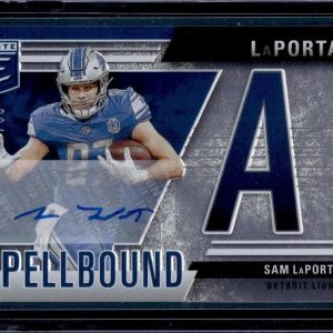 Sam LaPorta 2024 Donruss Elite Spellbound Auto /10 Detroit Lions 6