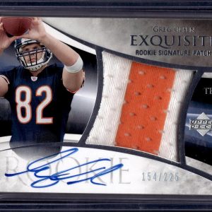 Greg Olsen 2007 Upper Deck Exquisite Collection Auto Rookie Chicago Bears 117