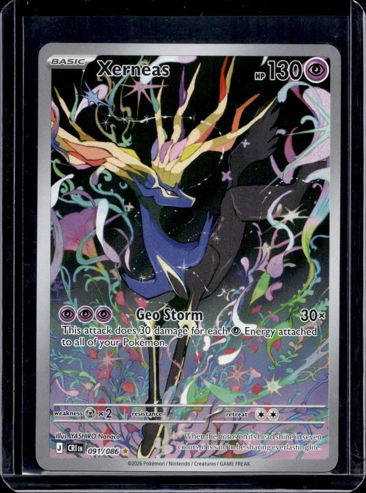 Xerneas Pokemon ME04: Chaos Rising 091/086