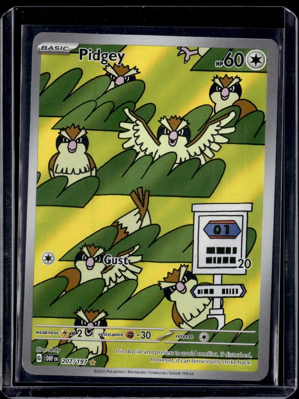 Pidgey Pokemon SV03: Obsidian Flames 207/197
