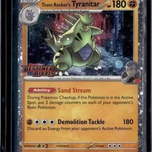 Team Rocket's Tyranitar (Prerelease) Pokemon 096/182