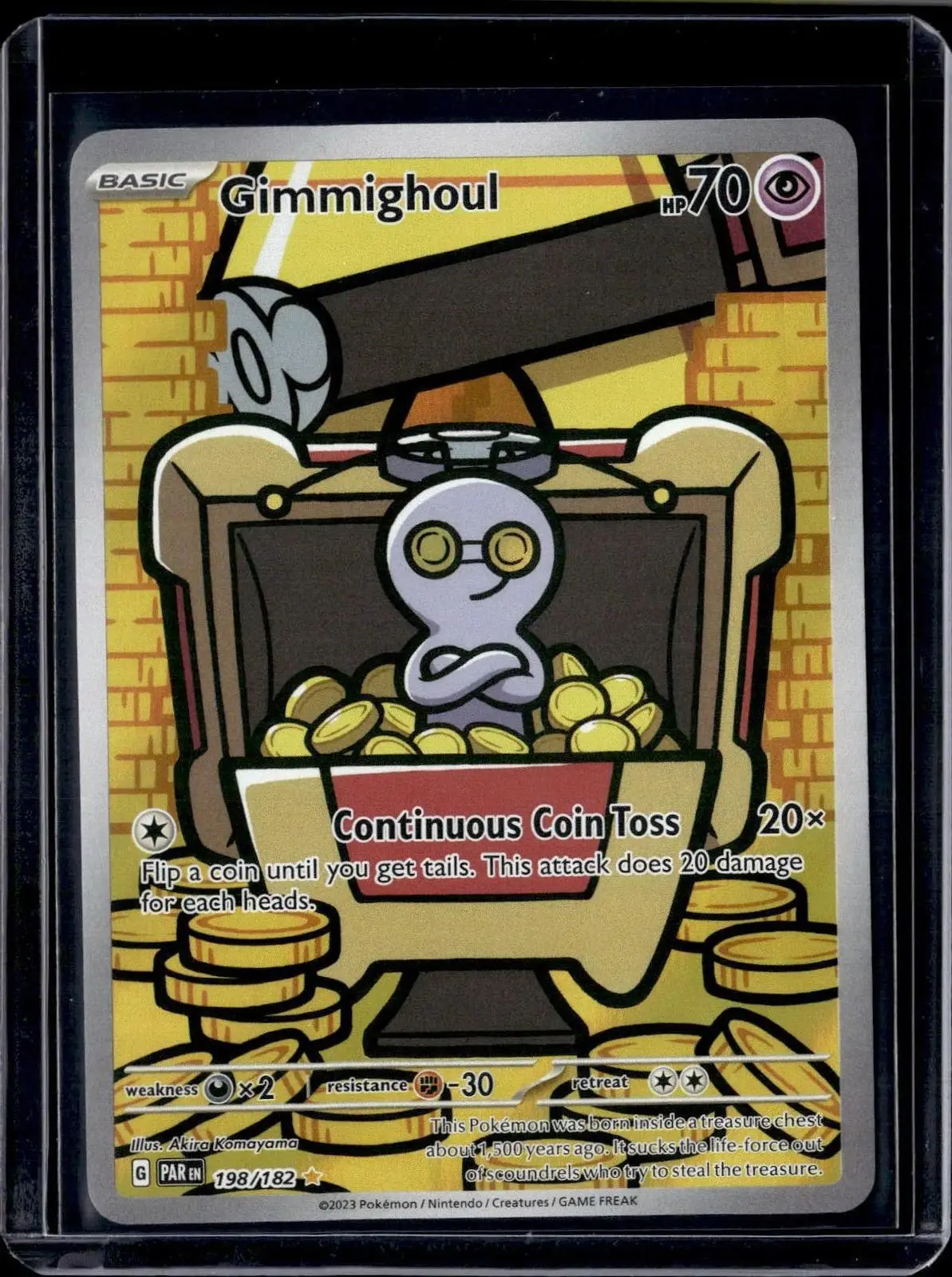 Gimmighoul Pokemon SV04: Paradox Rift 198/182