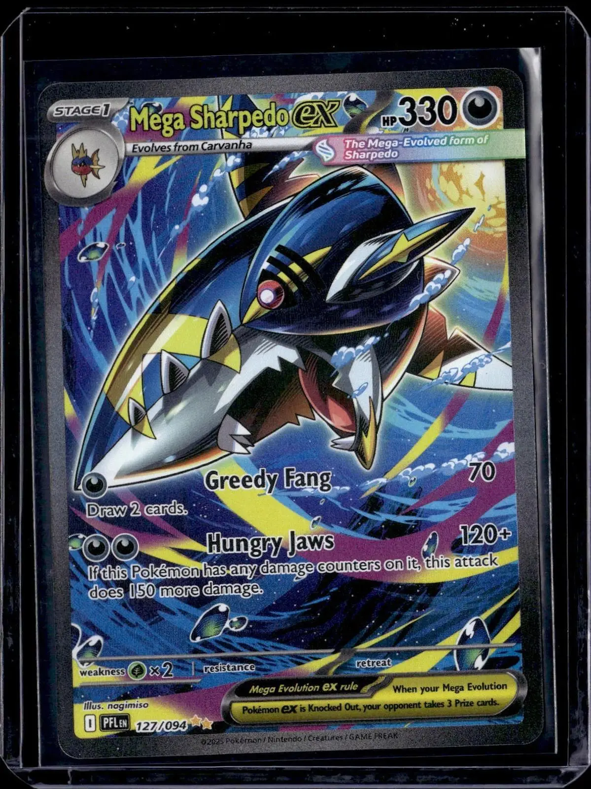 Mega Sharpedo ex 4 Pokemon ME02: Phantasmal Flames 127/094 4