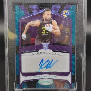 Kyren Williams 2022 Panini Certified Teal Auto /15 RC Los Angeles Rams SGC 9.5
