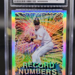 Cal Ripken Jr 1999 Topps Chrome Record Numbers Refractor Baltimore Orioles CGC 9