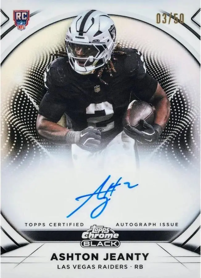 2025 Topps Chrome Black Football Hobby Box - Image 5