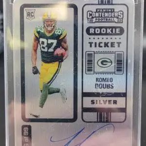 Romeo Doubs 2025 Panini Honors 2022 Contenders Silver Ticket Auto /99 Packers