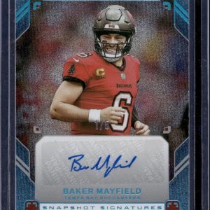 Baker Mayfield 2025 Panini Photogenic Platinum Auto /5 Buccaneers SNS-BKM