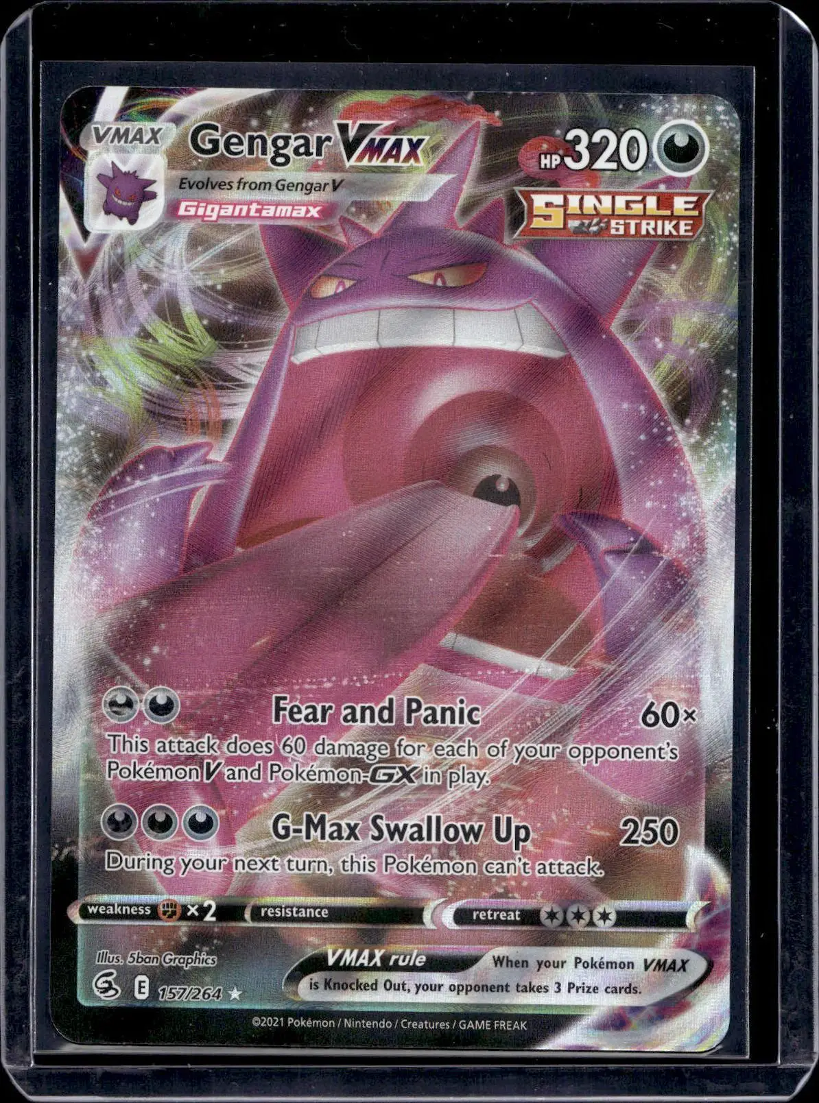 Gengar VMAX Pokemon SWSH08: Fusion Strike 157/264