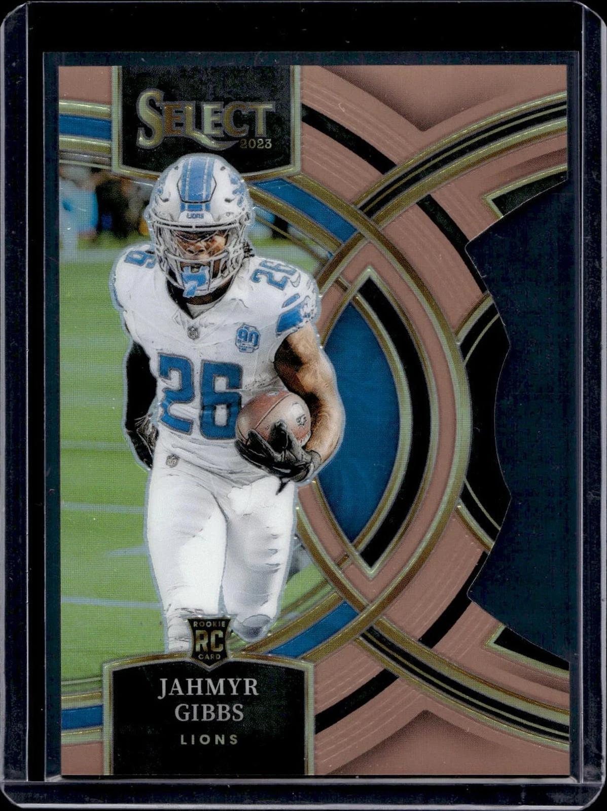Jahmyr Gibbs 2023 Panini Select Copper Die Cut /299 Rookie Detroit Lions 198