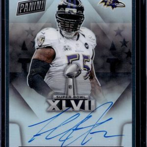 Terrell Suggs 2022 Panini Select Super Bowl Signatures Ravens SBXLVII-TS