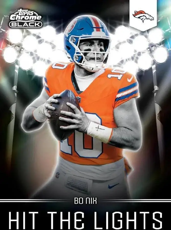 2025 Topps Chrome Black Football Hobby Box - Image 7