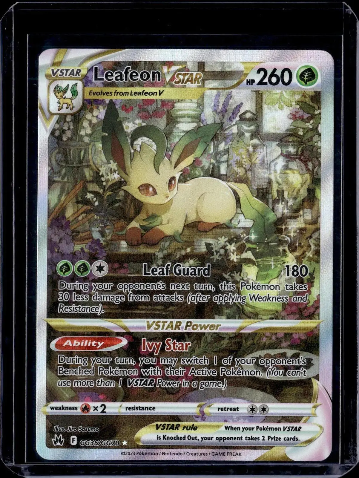 Leafeon VSTAR Pokemon SWSH: Crown Zenith: Galarian Gallery GG35/GG70
