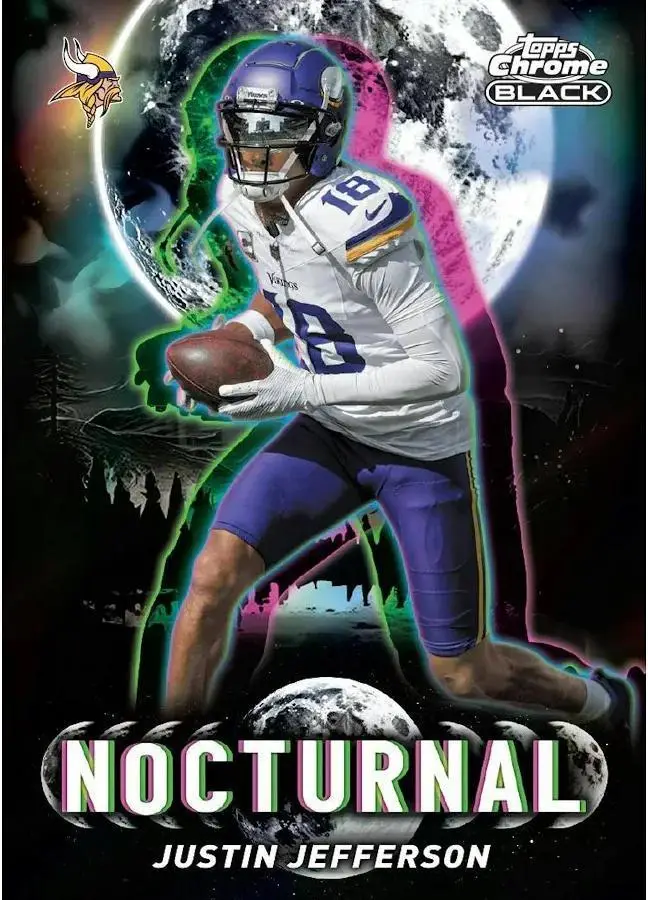 2025 Topps Chrome Black Football Hobby Box - Image 10
