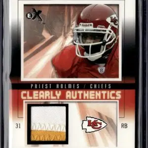 Priest Holmes 2004 Fleer E-X Patch /90 Kansas City Chiefs CA-PH