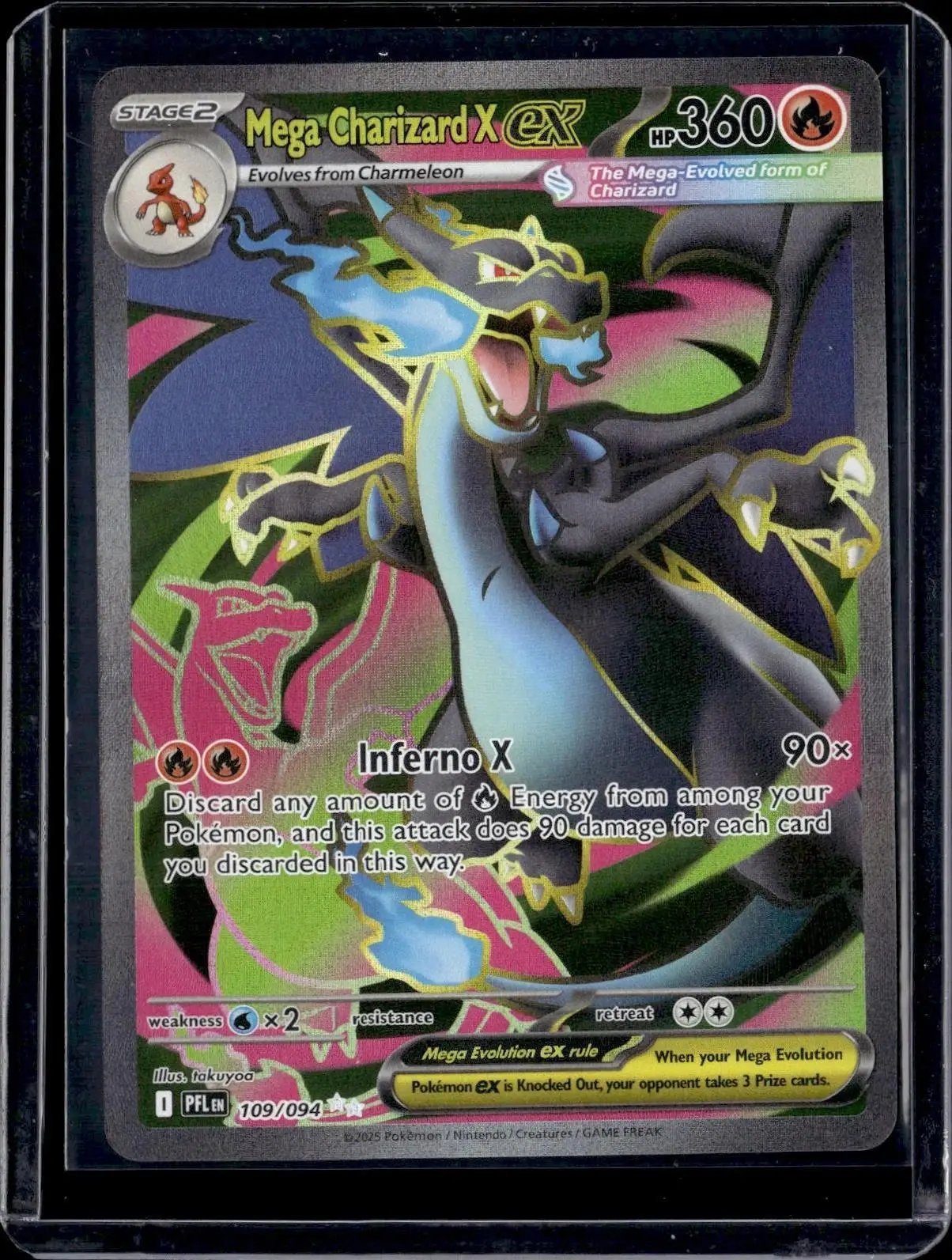 Mega Charizard X ex Pokemon ME02: Phantasmal Flames 109/094