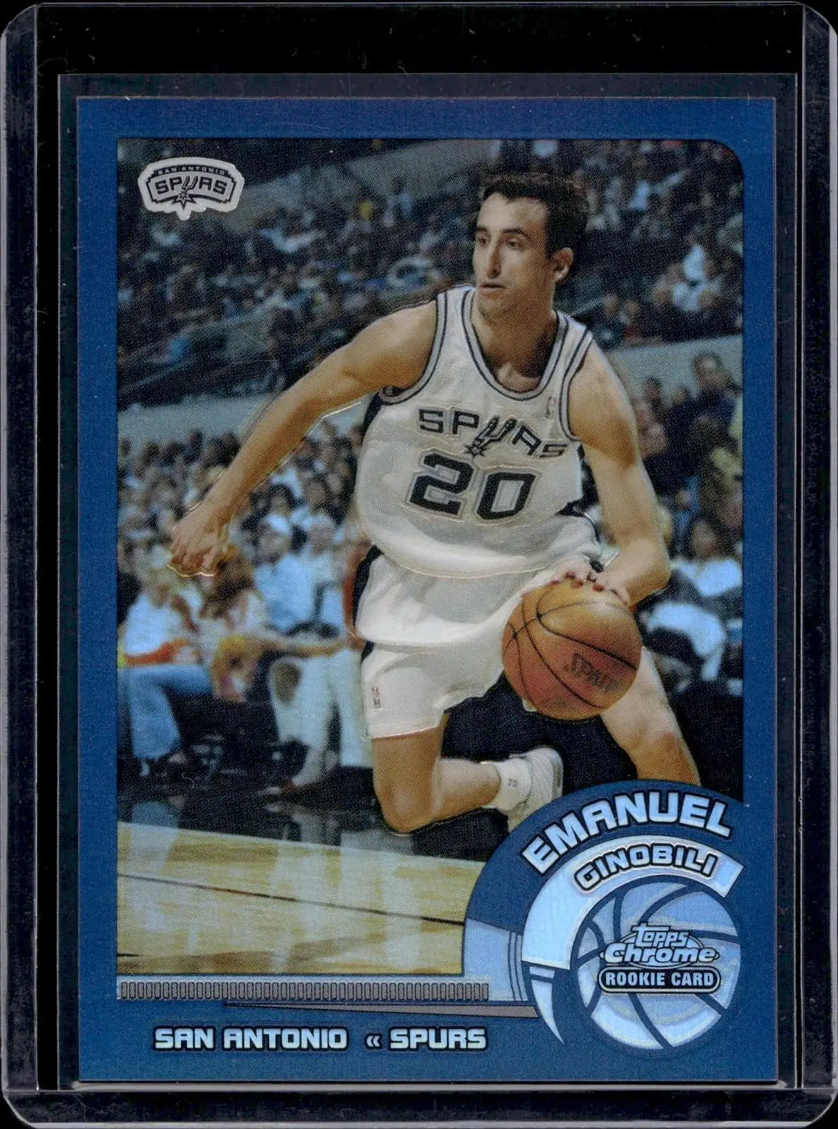 Emanuel Ginobili 2002-03 Topps Chrome Refractor San Antonio Spurs 124