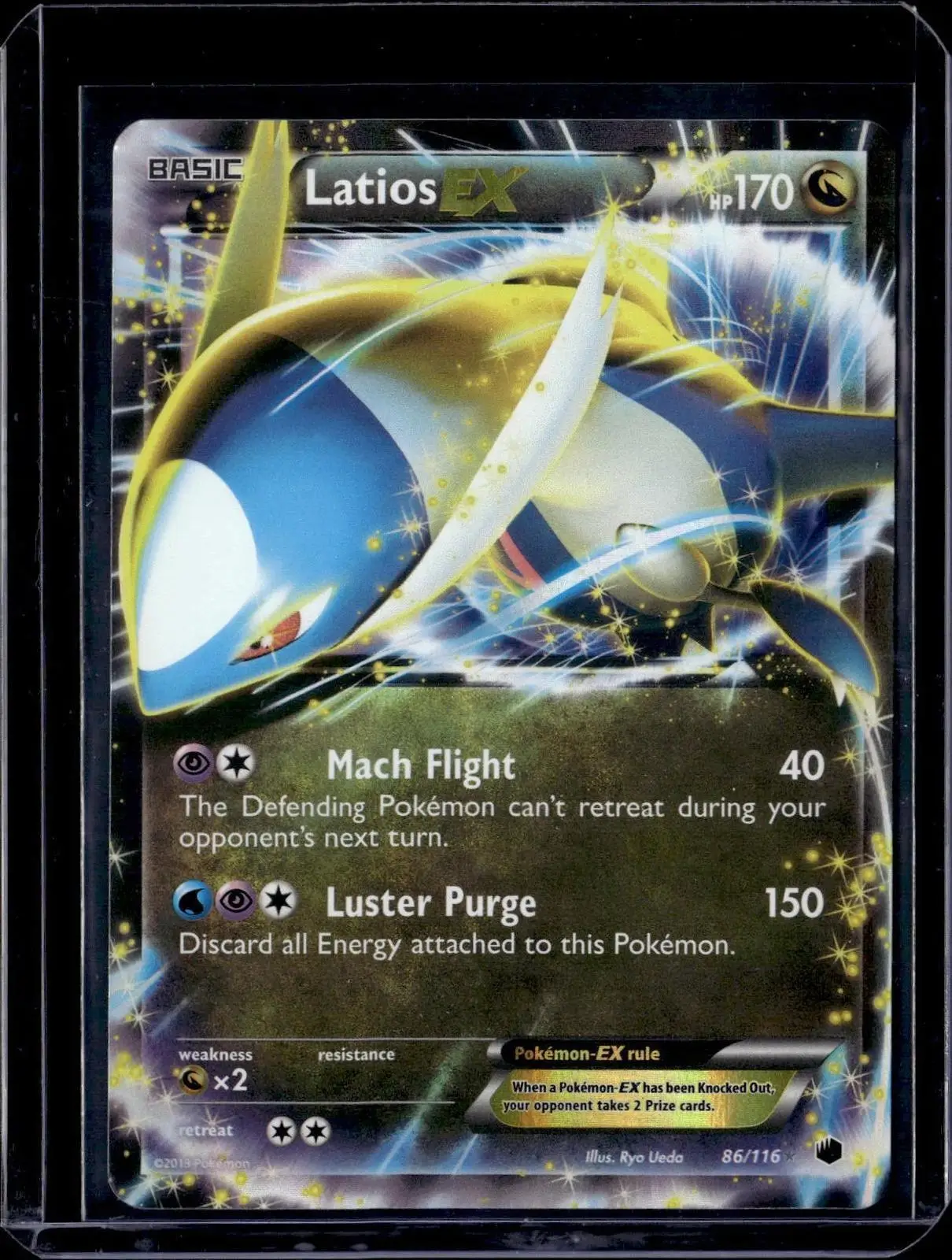 Latios Pokemon Plasma Freeze EX 86/116