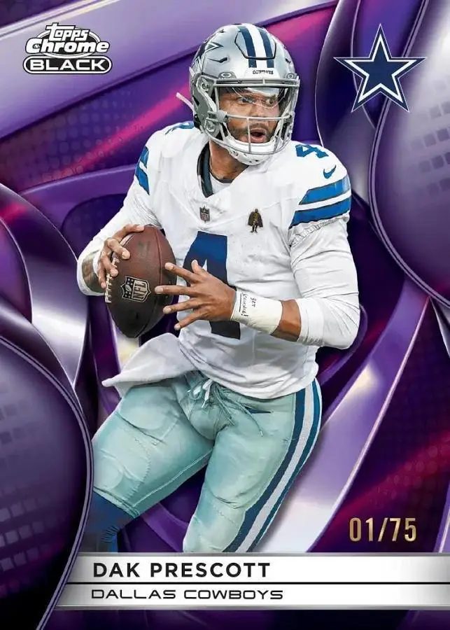 2025 Topps Chrome Black Football Hobby Box - Image 8
