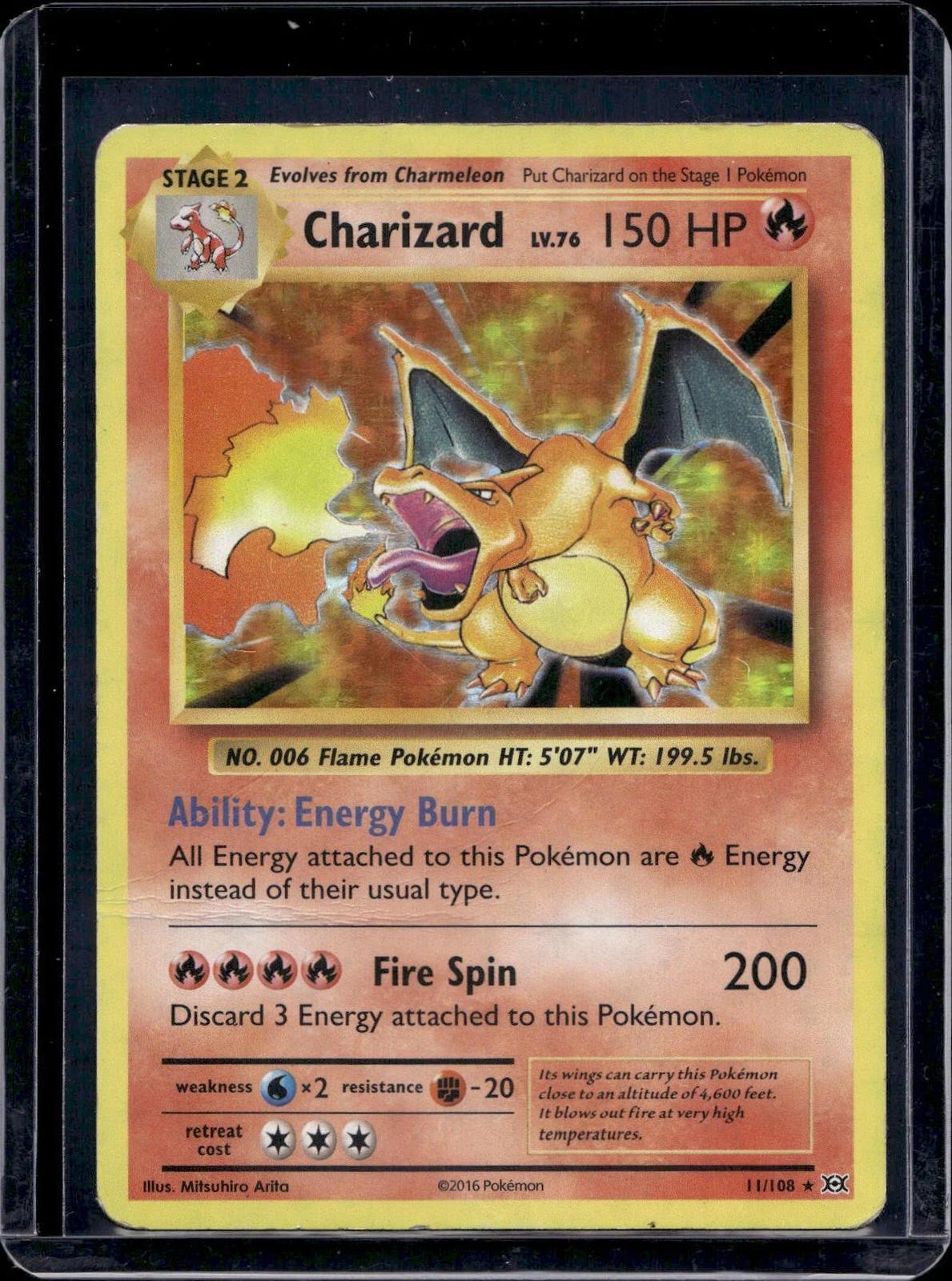 Charizard Holo Pokemon XY - Evolutions 11/108