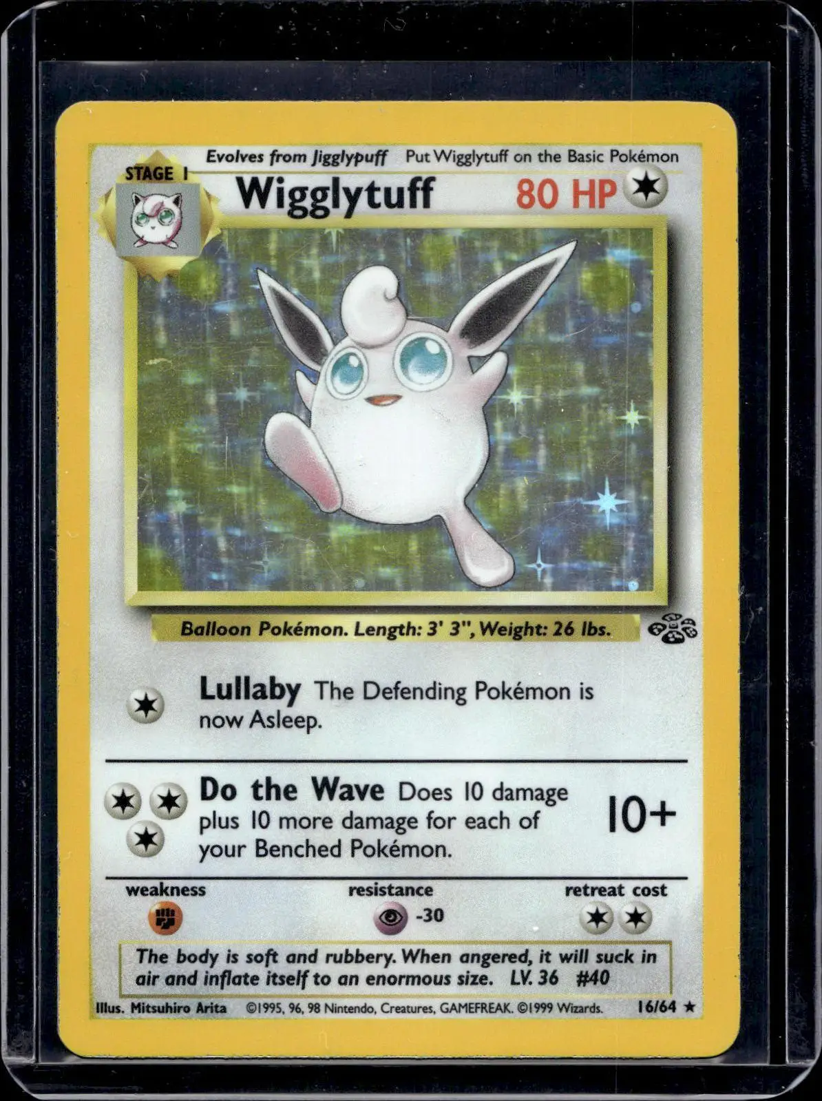 Wigglytuff (16) Holo Pokemon Jungle 16/64