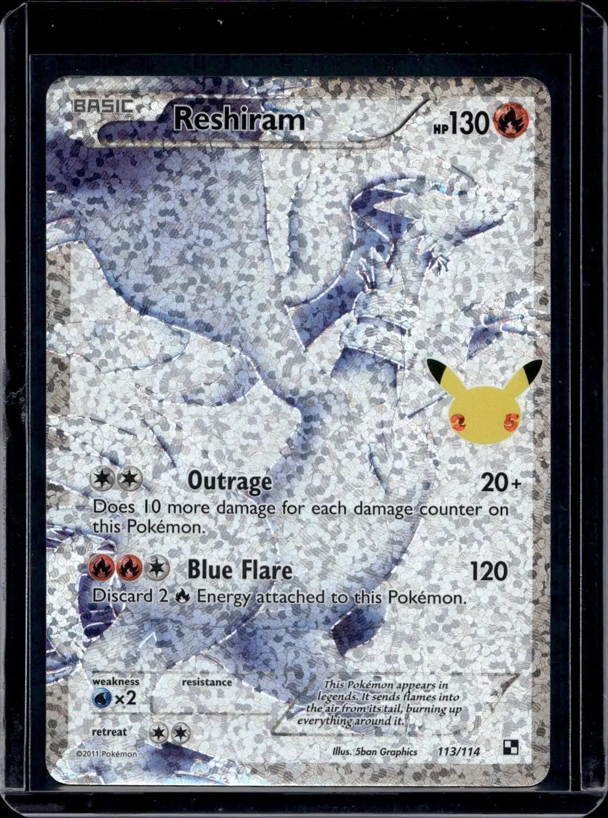 Reshiram Pokemon Celebrations: Classic Collection 113/114