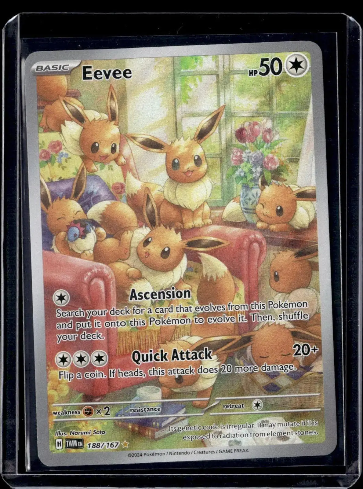 Eevee Pokemon SV06: Twilight Masquerade 188/167