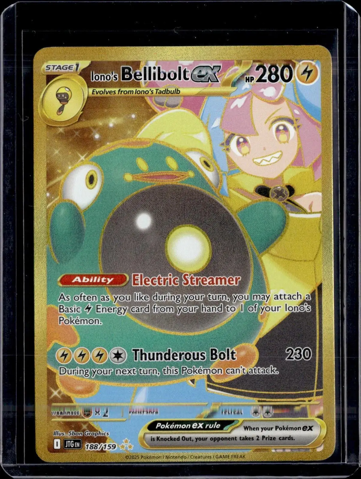Iono's Bellibolt ex Pokemon SV09: Journey Together 188/159