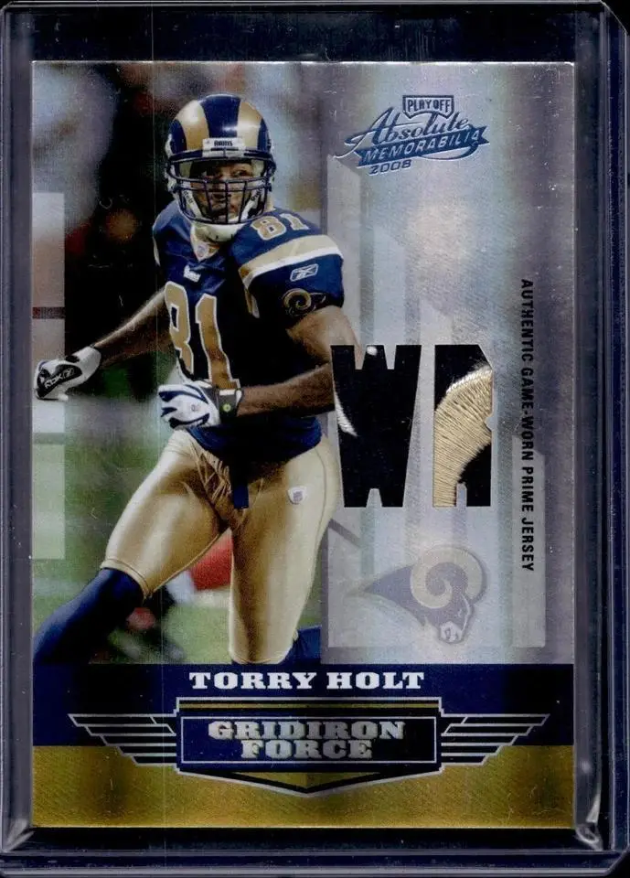 Torry Holt 2008 Playoff Absolute Gridiron Force Jersey /25 St. Louis Rams