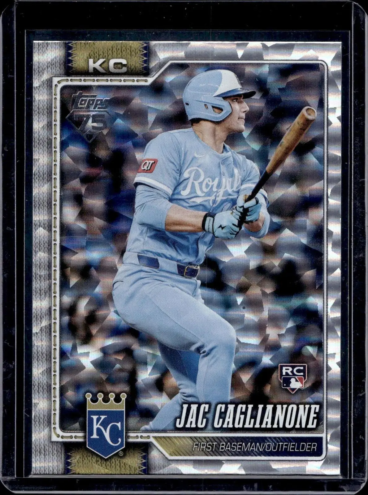 Jac Caglianone 2026 Topps Series 1 Diamante Foil RC Kansas City Royals 138