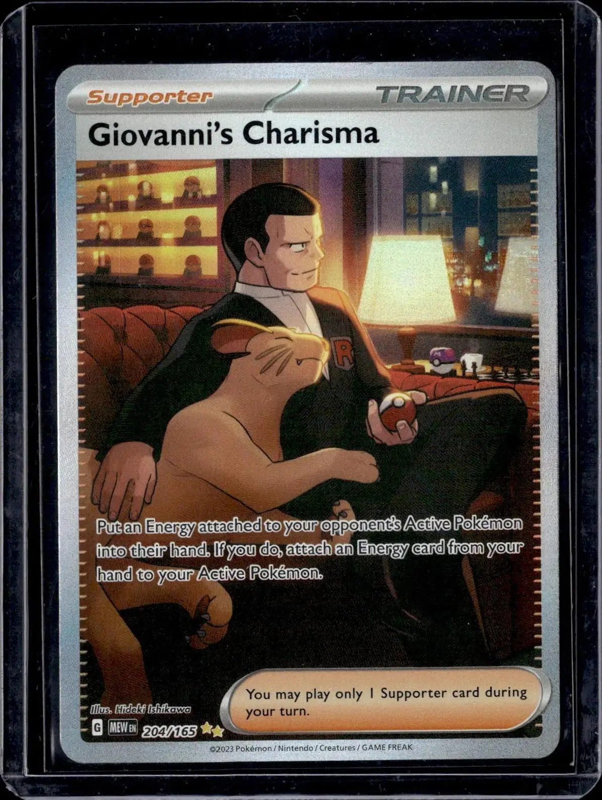 Giovanni's Charisma Pokemon SV: Scarlet & Violet 151 204/165