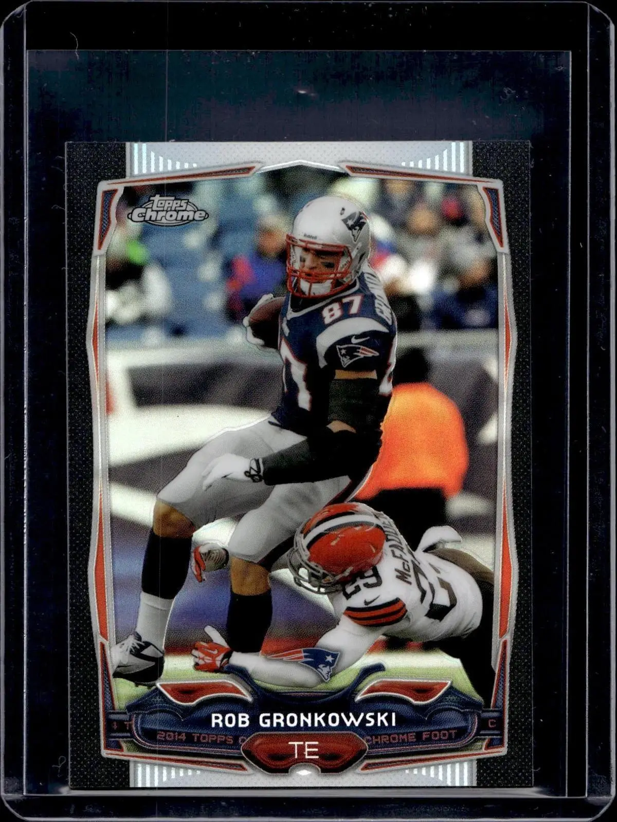 Rob Gronkowski 2014 Topps Chrome Mini Black Refractor /15 New England Patriots